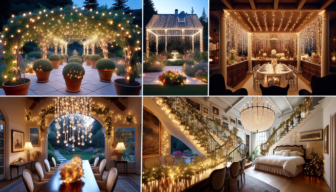Repurpose Wedding Lights for a Magical Christmas in July