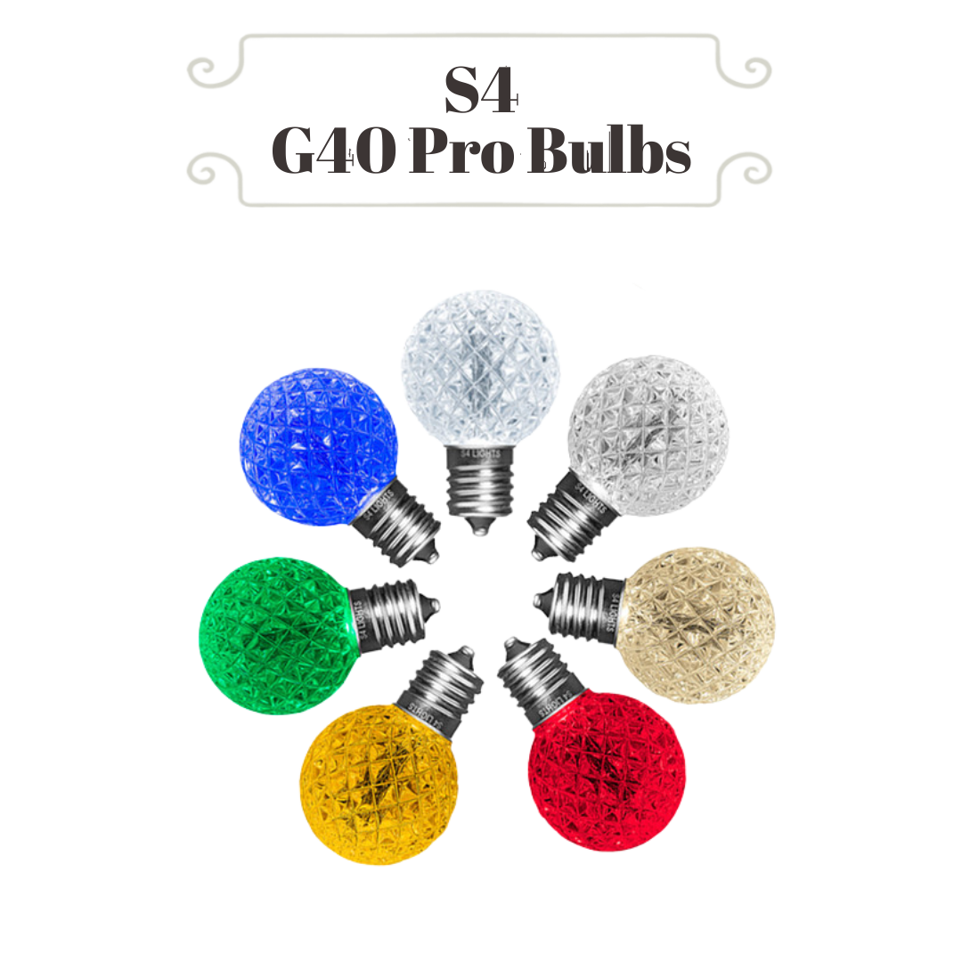 Bulbs - G40 Pro Bulbs Faceted LED – Christmas Light Contractors USA