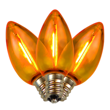 Load image into Gallery viewer, HBL Transparent Smooth Filament LED C7 bulbs
